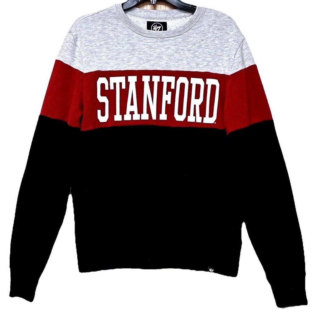Stanford University '47 Brand Crewneck Sweatshirt Mens S Colorblock College